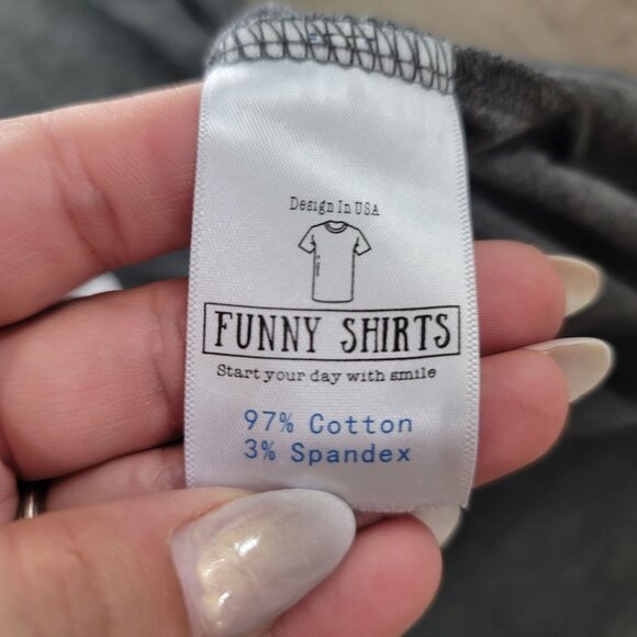 Yexipo Good Vibes Graphic Tee Grey super soft size small - Picture 5 of 6